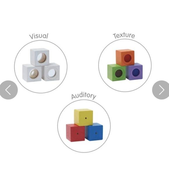 NIB Plantoys Wooden Activity Blocks - Picture 6 of 6